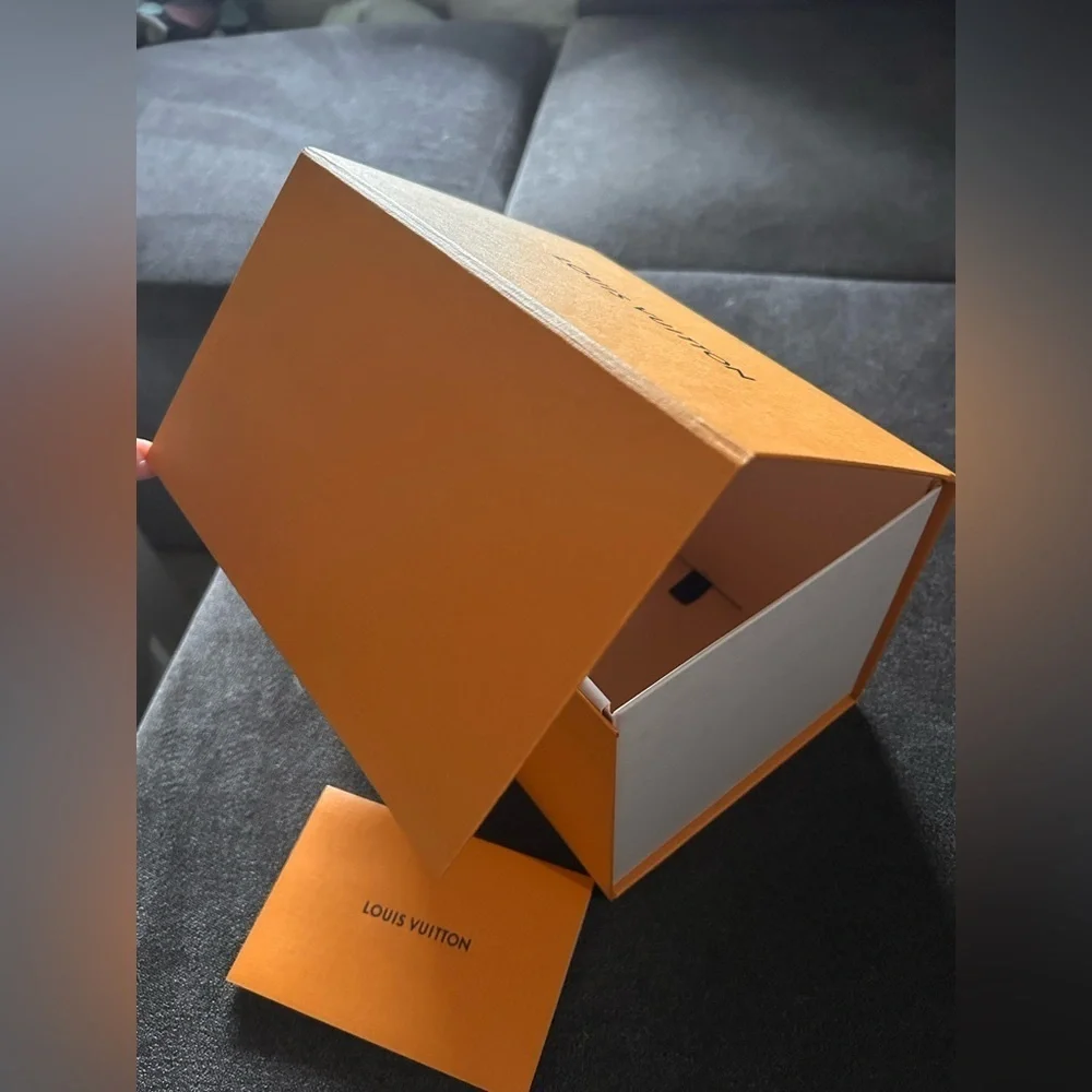 Louis Vuitton Orange Box and Card